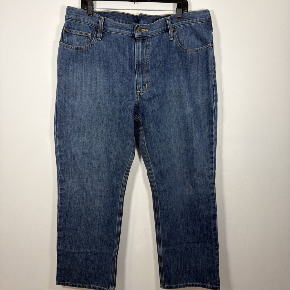 Carhartt Men's Relaxed Fit Blue‎ Denim Work Jeans Model BD4943-M 40x30